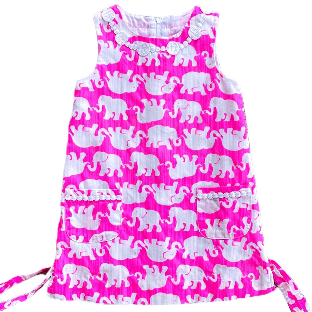 Lilly Pulitzer Dress, Tusk in Sun elephant pattern